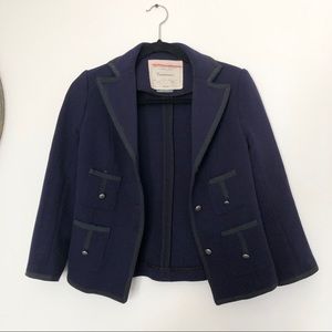 Anthro Navy Blazer